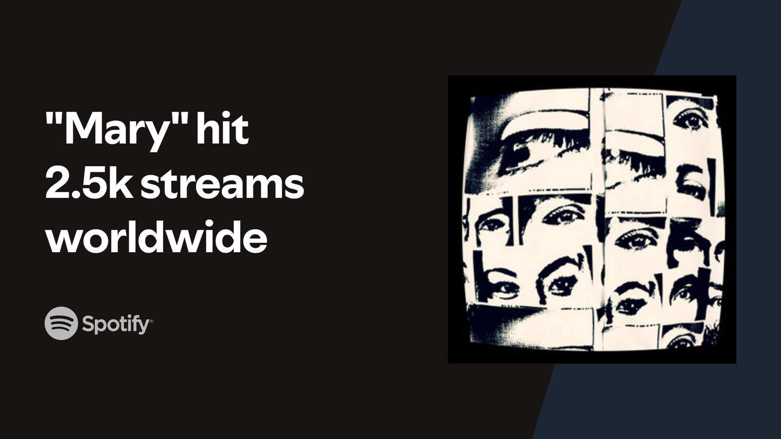 1k streams Mary graphic